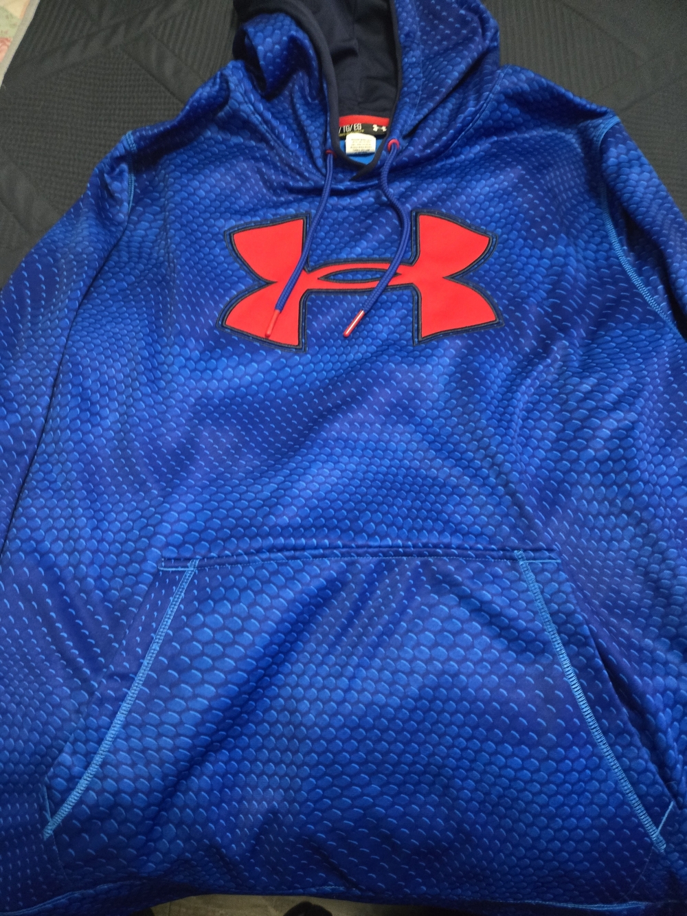 Under Armour Navy and Red Pullover Hoodie